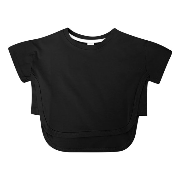 Tfken Girls Soft Comfy Tops Holiday Daily Wear Short Sleeve Tees Tshirts Loose Fit T-Shirts Fashion Summer Toddler Classic Clothes Size 4-5 Years