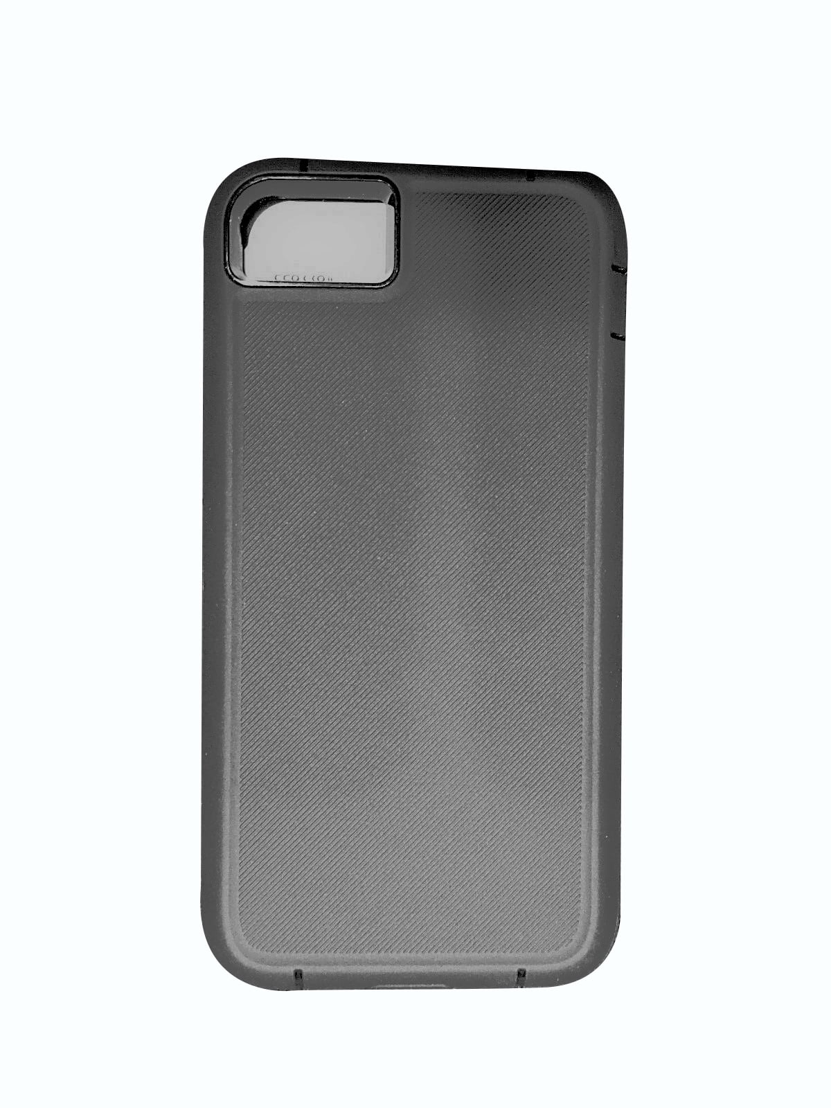Restored Onn Black Rugged Phone Case with Built-In Antimicrobial - Lightweight (Refurbished)