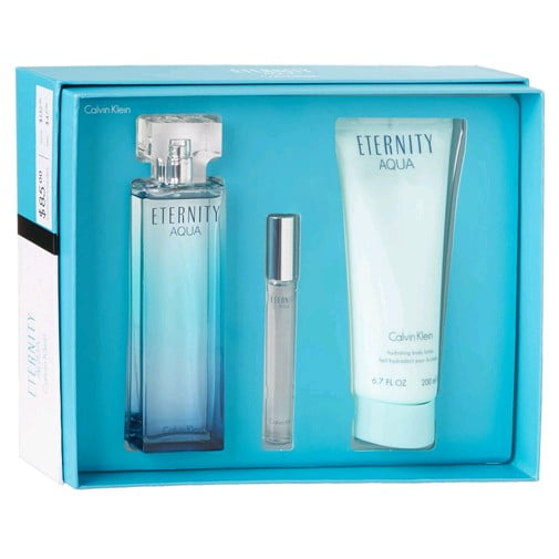 Eternity Aqua by Calvin Klein, 3 Piece Gift Set for Women Eternity Aqua by Calvin Klein, 3 Piece Gift Set for Women