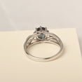 thumbnail image 3 of Lab Created Alexandrite ring sterling silver solitaire engagement ring for women, 3 of 5