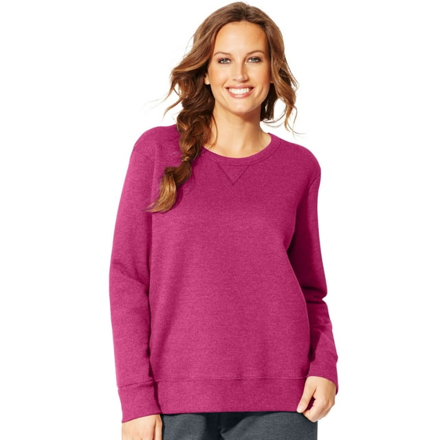 Just My Size Chandail en Molleton à Col Rond en V ComfortSoft EcoSmart pour Femmes, 4TG