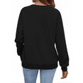 thumbnail image 4 of Fantaslook V Neck Sweatshirts for Women Pullover Long Sleeve Shirts Tunic Fall Tops Casual Lightweight Sweatshirts, 4 of 9
