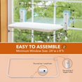 thumbnail image 2 of HAHDAXIA Perchoir de Fenêtre pour Chat Robuste Siège Hamac Durable pour Chats d'Intérieur Tapis Réversible Utilisation Toute l'Année Lit Pliable pour Bain de Soleil Gain de Place Lavable Supporte jusqu'à 40 lbs, 2 of 6