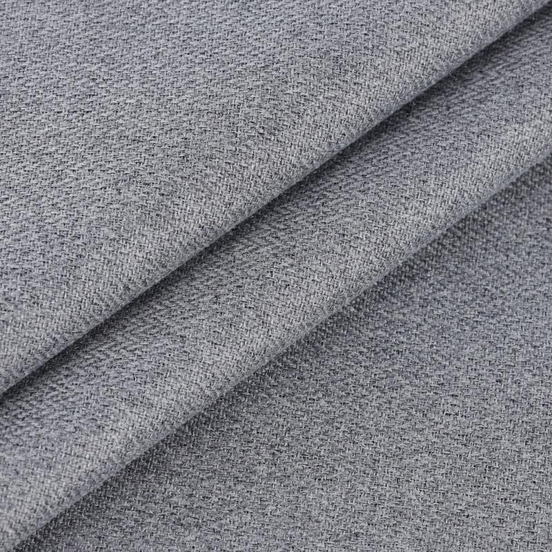 Superior Nyan 100% Blackout Curtains Set of 2, Grommet Header Curtain Panel Pair, Grey, 52"W x 108"L