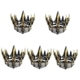 thumbnail image 4 of MesaSe Ensemble de 5 Couronnes pour Hommes Couronnes Femmes Fée Rave Coiffe Or Homme Doré, 4 of 8