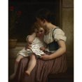 thumbnail image 3 of Hugues Merle 20x24 Black Modern Framed Museum Art Print Titled - The First Thorns of Knowledge (1864), 3 of 5