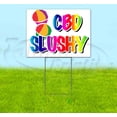 thumbnail image 1 of Rainbow Cbd Slushy V2 (18" X 24") Yard Sign, Includes Metal Step Stake, 1 of 6