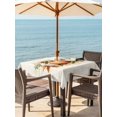 thumbnail image 2 of Outdoor Tablecloth with Umbrella Hole and Zipper, Orange Green Grey Fall Square Table Cloth 60x60 Inch Waterproof Tablecloth, Botanical Thanksgiving Pumpkins Picnic Table Cover for Patio Camping, 2 of 7