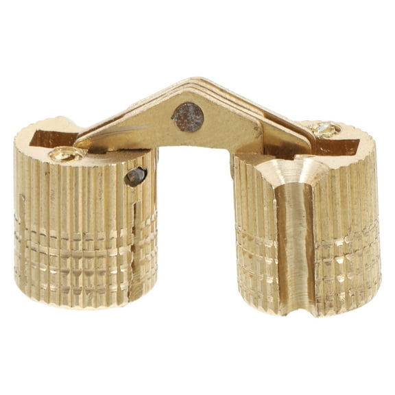 Masteelf Brass Barrel Hinges Cylindrical Hidden Cabinet Concealed Invisible Furniture Hinges For Diy Wooden Doors Jewelry Box Cabinet Furniture