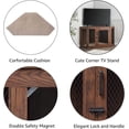 thumbnail image 4 of UniPaws UH5166 Large Corner Dog Crate -  Walnut, 4 of 6