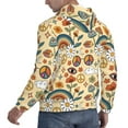 thumbnail image 6 of Salouo Mushrooms And Rainbows Peace Pattern Men's Fall Hoodie Sweatshirt,Sport Hoodie with Pockets for Men Pullover Casual Hooded Sweatshirt-4X-Large, 6 of 7