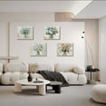 thumbnail image 3 of Floral Wall Decor 4 Panel 8x10 Framed Wall Art Flower Arrangement Bouquet Rustic Botanical Watercolor Framed Print Pictures for Bedroom Wall Decor, 3 of 6