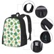 thumbnail image 2 of Balery Frogs And Tropical Leaves Mochila para hombre y mujer - Tela Oxford 600D resistente - Gran capacidad, resistente al agua, ideal para la escuela, viajes y senderismo, 2 of 6