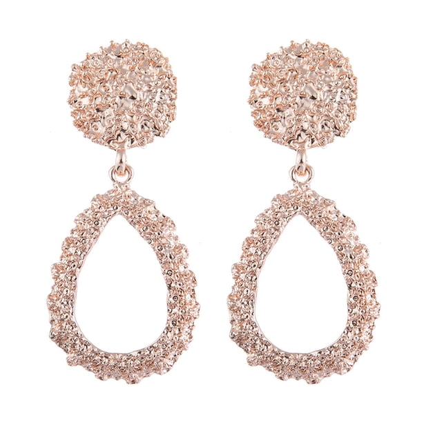 Heliisoer Personality Earrings Leaves Beautiful Diamond Earrings