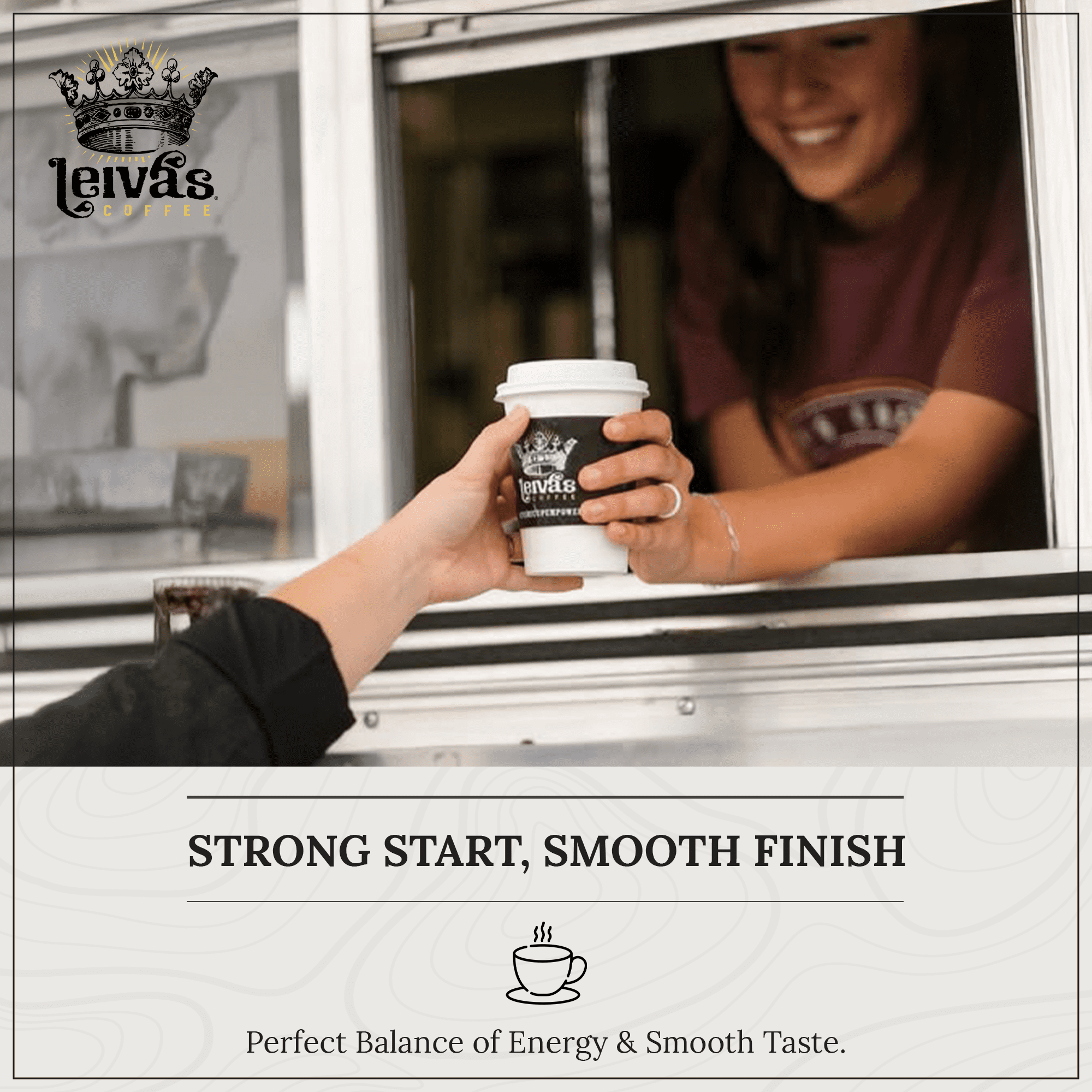 LEIVA'S COFFEE - Whole Beans Dark Roast - Breakfast Blend - Bold, Full-Bodied Flavor - Energizing and Satisfying - 8oz (2 Pack)