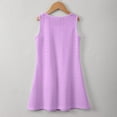 thumbnail image 4 of WOYY Big Girls Eyelet Sundress Solid Summer Casual Tank Dress with Pocket, Sizes 3-14, 4 of 5