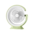 thumbnail image 3 of Ventilador personal de escritorio con luces LED, silencioso, para mesa de escritorio, exterior e interior. Verde, 3 of 9