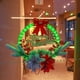 thumbnail image 5 of Injueey Las decoraciones navideñas de plástico iluminan la navideña LED para el hogar con lámpara Kits de decoración para fiestas flor de Oro, 5 of 6
