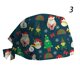 thumbnail image 1 of Gorro ajustable de algodón para mujer, gorro de enfermería con estampado navideño para salón de belleza, Clínica de enfermería, Unisex, 1 of 4