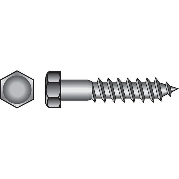 Hillman 5/16" Hot Dipped Galvanized Steel Hex Lag Screw