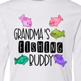 thumbnail image 4 of Inktastic Grandma's Fishing Buddy with Colorful Fish Long Sleeve Youth T-Shirt, 4 of 5