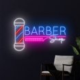 thumbnail image 3 of Handmadetneonsign Barber Shop Neon Sign, Hair Cut Salon Wall Art Decor, Hairstylist Studio Wall Decor, 3 of 5