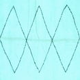 thumbnail image 1 of Ahgly Company Indoor Square Solid Light Blue Modern Area Rugs, 7' Square, 1 of 4