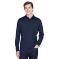 thumbnail image 2 of CORE365 88192P Men's Pinnacle Performance Long Sleeve Piqué Polo with Pocket-Classic Navy-3XL, 2 of 6