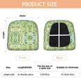 thumbnail image 3 of Green Ethnic Paisley Pattern Seat Covers for Dining Room Chairs Set Of 4,Stretch Printed Washable Chair Seat Cover with Elastic Ties and Button,Removable Waterproof Couch Cushion Covers, 3 of 6
