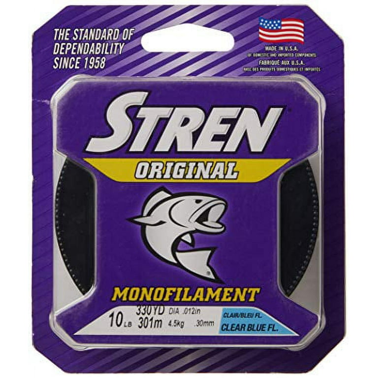 Stren Original Monofilament Fishing Line Clear Blue Fluorescent CHOOSE YOUR  LINE WEIGHT