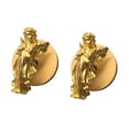 thumbnail image 4 of Lipstore 2x Key Hooks Brass Decorative Door Hooks for Hanging Keys Baseball Caps Bags Left, 4 of 8