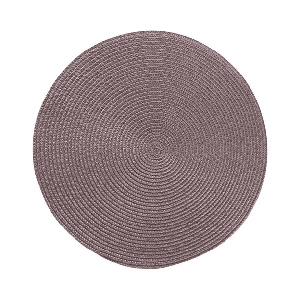 BPA-Free Utensils 38cm Tableware Placemat Non-Slip Insulated Mat Round Woven Placemat 4PCS