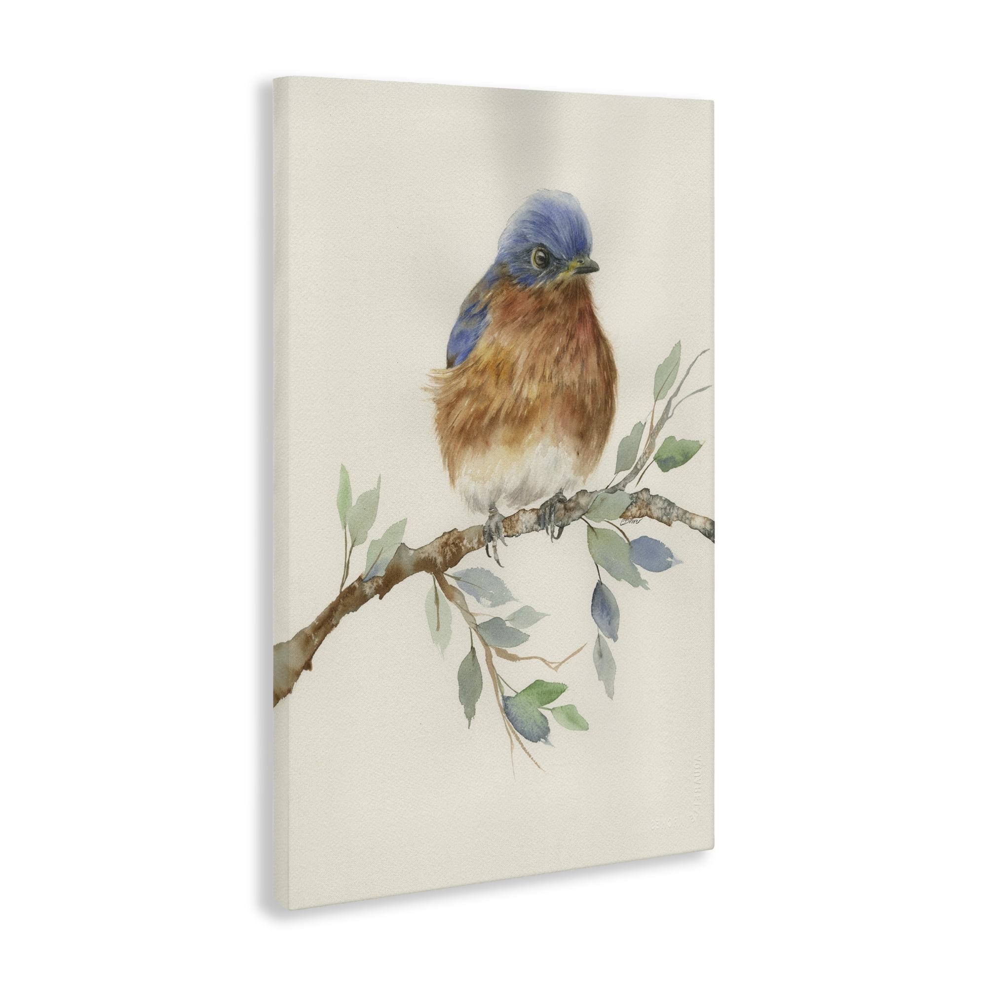 Stupell Industries Songbird Perched on Branch Canvas Wall Art, design by Cady Driver