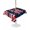 Navy Blue, Red, White, variant on Outdoor Tablecloth with Umbrella Hole for Patio/Picnic/Party/Camping, Patriotic USA Flag Waterproof Table Cloth Rectangle Table Cover Washable, Memorial Day Ribbon Bow 4th of July (60"x 84")
