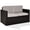 Gray, variant on Crosley Palm Harbor Wicker Patio Loveseat in Brown and Sand