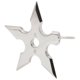 thumbnail image 3 of Gancho para puerta de pared de acero inoxidable con forma de estrella Ninja, colgador para sombreros Afortunado Sencillez, 3 of 4