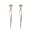 thumbnail image 4 of Personality Earrings Leaves Beautiful Diamond Earrings Irregular Mesh, 4 of 9