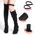 thumbnail image 1 of 2pcs long boots with magic buckle and 10 pieces of adhesive backing, 1 of 7