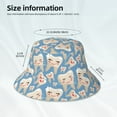 thumbnail image 3 of Salouo Funny Cute Healthy Teeth Print Unisex Bucket Hat, Outdoor Summer Beach Fishing Sun Hat Fun Outdoor Vacation Hat for Men Women Teens,Reversible Double-Side-Wear, 3 of 6