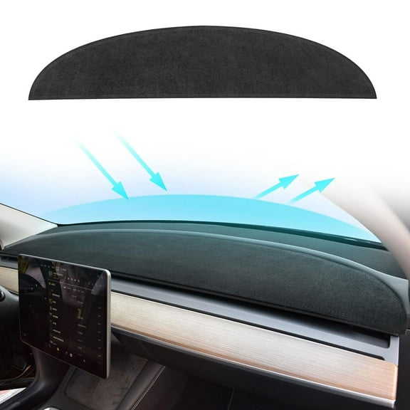 Dashboard Cover for Tesla Model 3/Y Flannel Dashboard Pad Dash Mat Dashboard Decorative Interior Accessories For Tesla Model Y