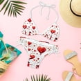 thumbnail image 6 of Valentine's Day Love Stylish Bikini Set with Detachable Sponge and Adjustable Strap, Two-Pack Swim Suits for Beach and Pool Parties, 6 of 6