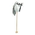 thumbnail image 4 of Fiocias Jouet Cheval en Peluche Perche en Peluche Cheval de Passe-Temps Perche en Bois Poignée Roues Effets Sonores Réalistes Fabriqué à la Main Construction Robuste Convient pour Enfants Cadeau Anniversaire Usage à la Maison Blanc, 4 of 8