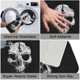 thumbnail image 6 of 1pc Skull Absorbent Non-Slip Bathroom Thickened Flannel Rug Decor,Soft,Quick Drying,Suitable For Indoor/outdoor Use,Bathrooms,Bedrooms,Kitchens,Terrace,Laundry Rooms,16"x24", 6 of 9