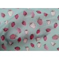 thumbnail image 4 of oneOone Cotton Poplin Dusty Teal Blue Fabric Strawberry Fruits Diy Clothing Quilting Fabric Print Fabric By Yard 42 Inch Wide, 4 of 4