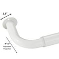 thumbnail image 4 of Room Darkening Curtain Rod Wrap Around Design Extra-Thick 1-Inch Diameter Single Drapery Rod Extendable Metal Rod Set For The Blackout Curtains And Sheer (White 28-48""), 4 of 4