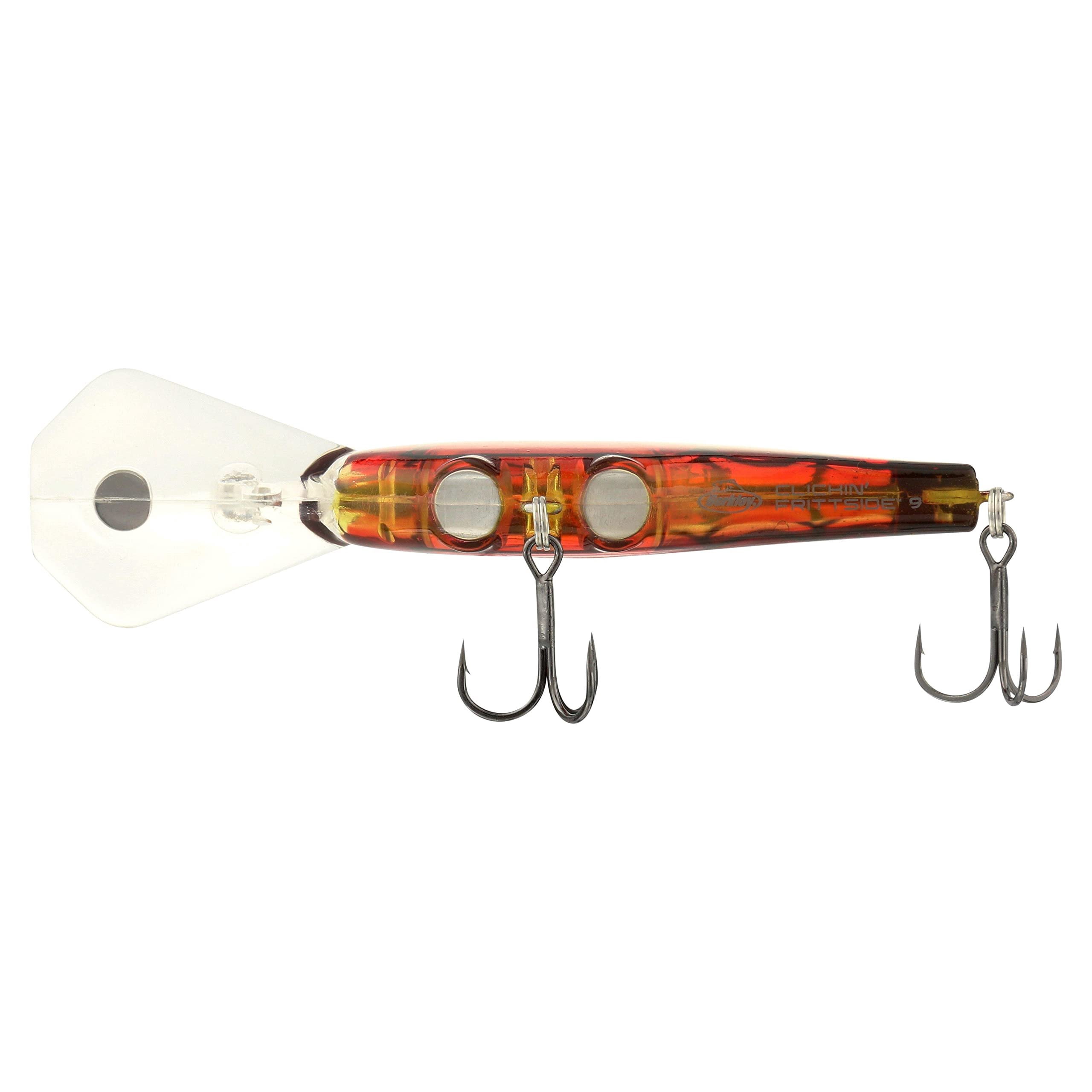 Berkley Clickin’ Frittside Fishing Lure, Ghost Red Craw, 9 (1/2 oz)