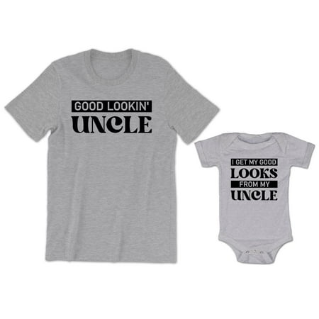 

Good Lookin Uncle Men s Shirt I Get My Good Loooks From My Uncle Baby Bodysuit Kids Toddler Shirt