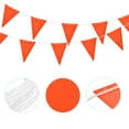 thumbnail image 3 of 98ft 45pcs Caution Pennant Banner Flags Perimeter Marking Safety Flag for Traffic Construction, Orange, 3 of 6