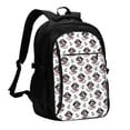 thumbnail image 1 of Disketp DOG IS WEARING PIRATE COSTUME Mochila de Viaje Estampada para Laptop con Puerto de Carga USB, Mochila Impermeable para Computadora – Regalo para Hombres y Mujeres, 1 of 7
