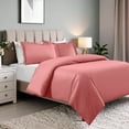 thumbnail image 3 of Superior Cotton Blend 600 Thread Count Duvet Cover Set, Full/ Queen, Blush, 3 of 6